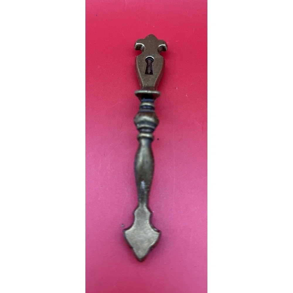Amerock 179 Faux Keyhole Thumb Pull Handle Cabinet Door Dark Brass